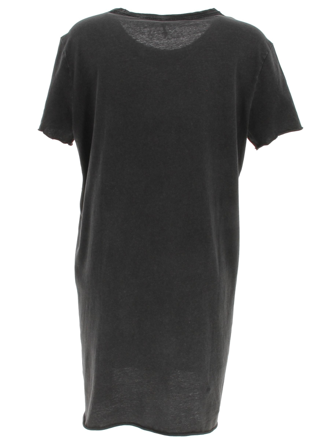 Robe t-shirt good vibes noir femme - Only