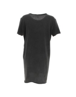 Robe t-shirt good vibes noir femme - Only
