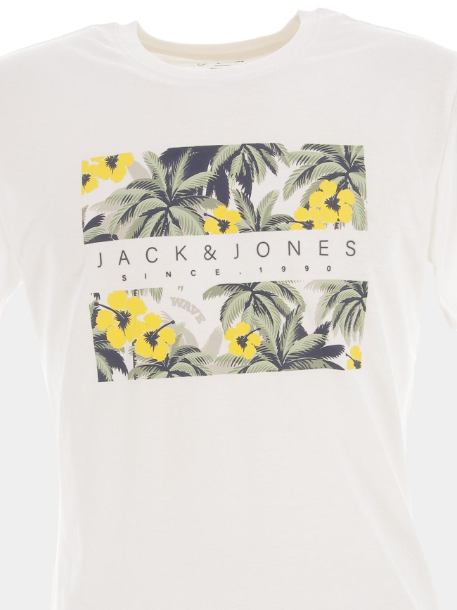 T-shirt venice branding écru homme - Jack & Jones