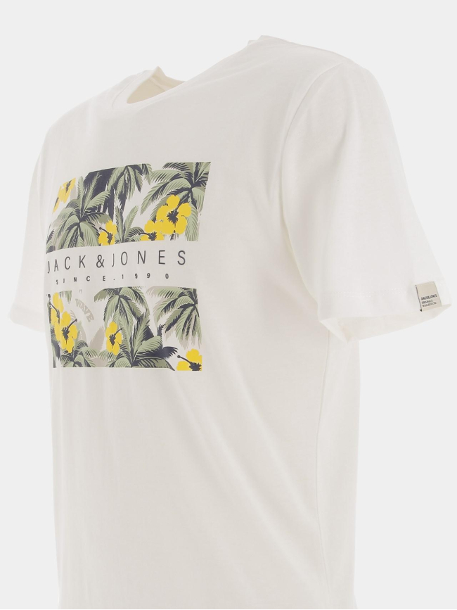 T-shirt venice branding écru homme - Jack & Jones