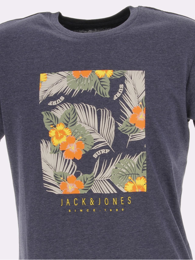 T-shirt venice branding bleu marine homme - Jack & Jones