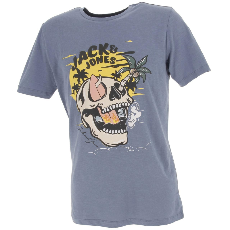 T-shirt venice bones bleu homme - Jack & Jones