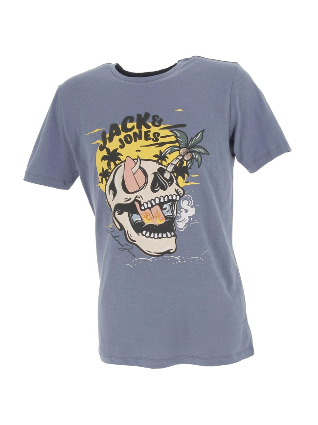 T-shirt venice bones bleu homme - Jack & Jones