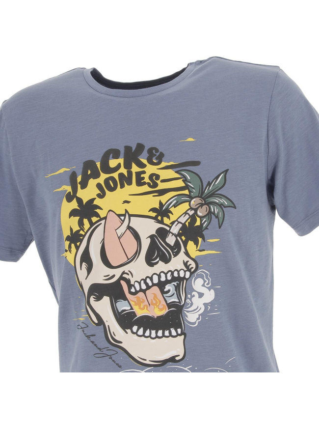 T-shirt venice bones bleu homme - Jack & Jones