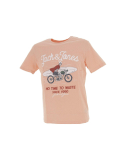 T-shirt venice bones orange homme - Jack & Jones