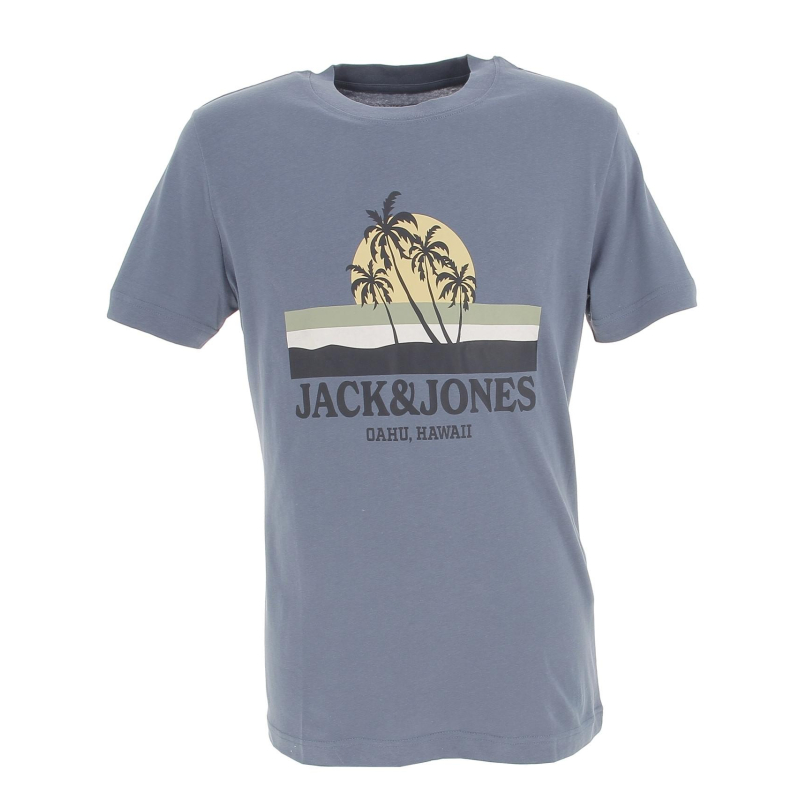 T-shirt malibu branding bleu homme - Jack & Jones