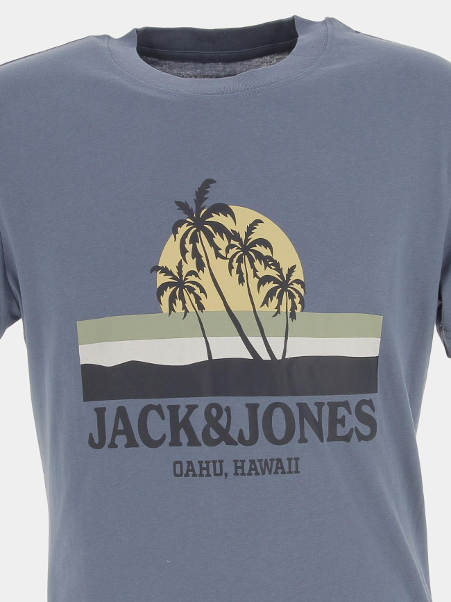 T-shirt malibu branding bleu homme - Jack & Jones