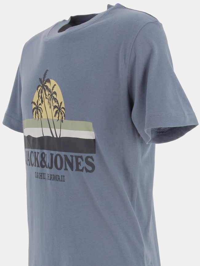 T-shirt malibu branding bleu homme - Jack & Jones