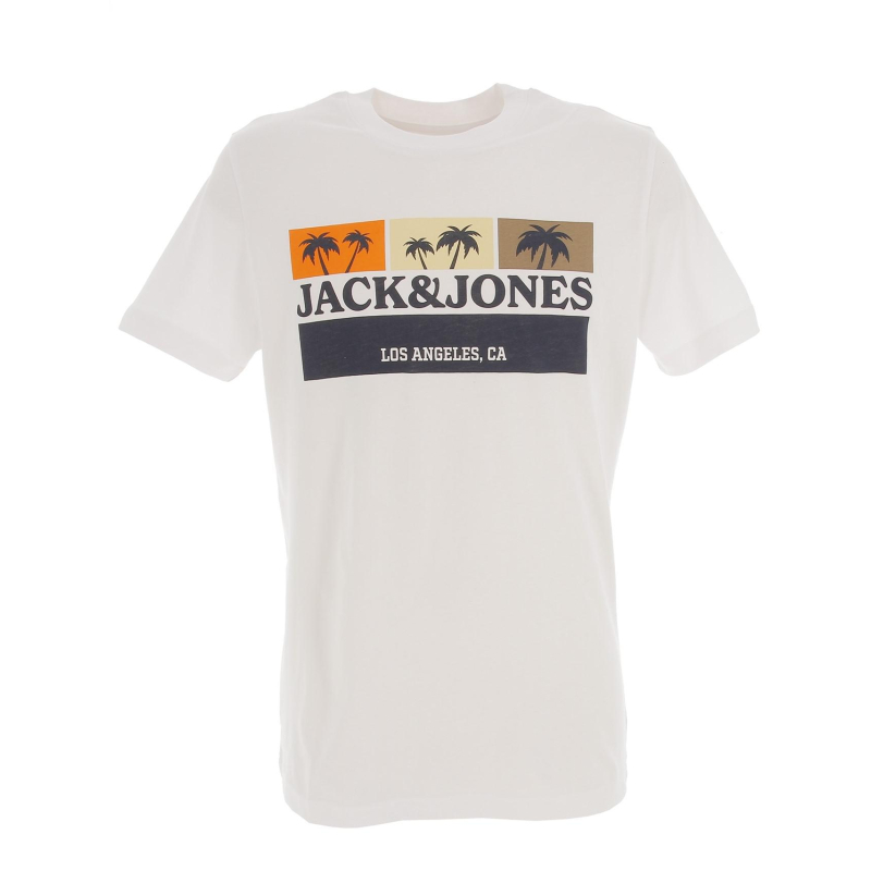 T-shirt malibu branding blanc homme - Jack & Jones