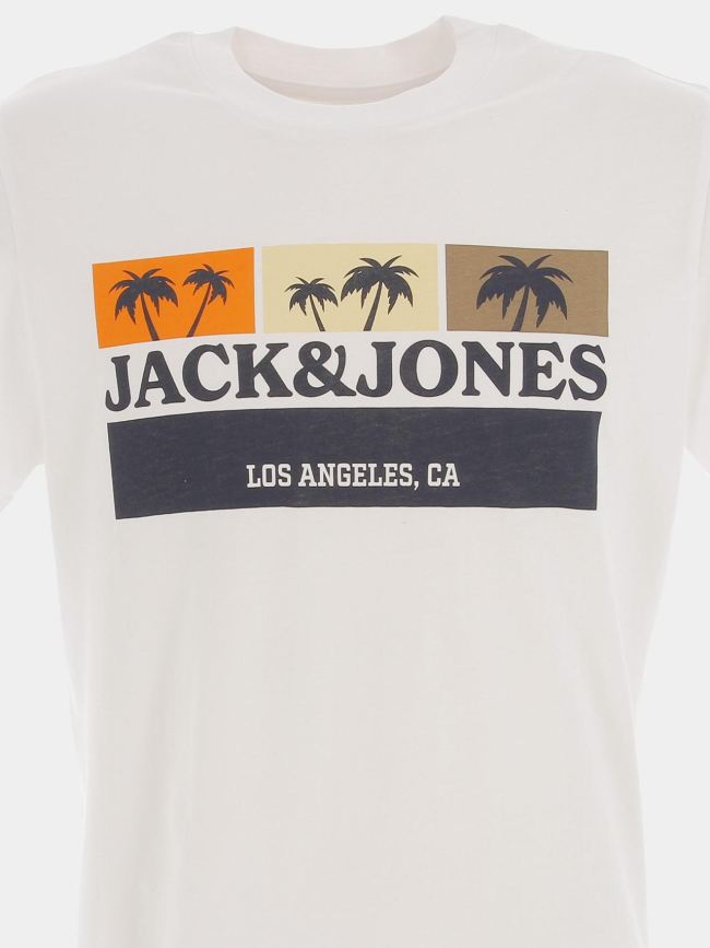 T-shirt malibu branding blanc homme - Jack & Jones