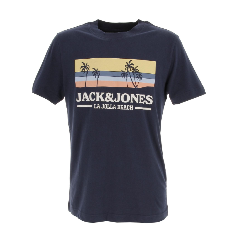 T-shirt malibu branding bleu marine homme - Jack & Jones