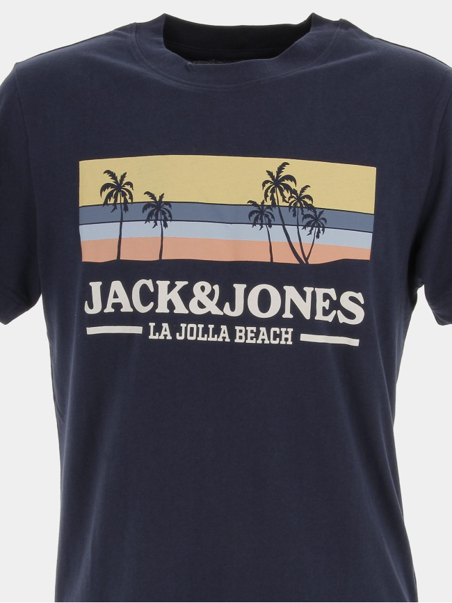 T-shirt malibu branding bleu marine homme - Jack & Jones