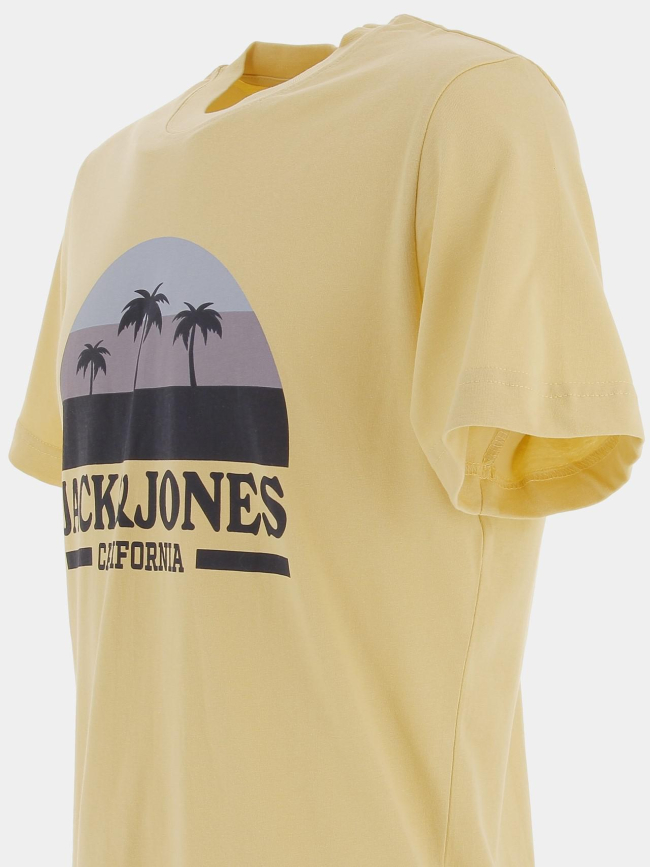 T-shirt malibu branding jaune homme - Jack & Jones