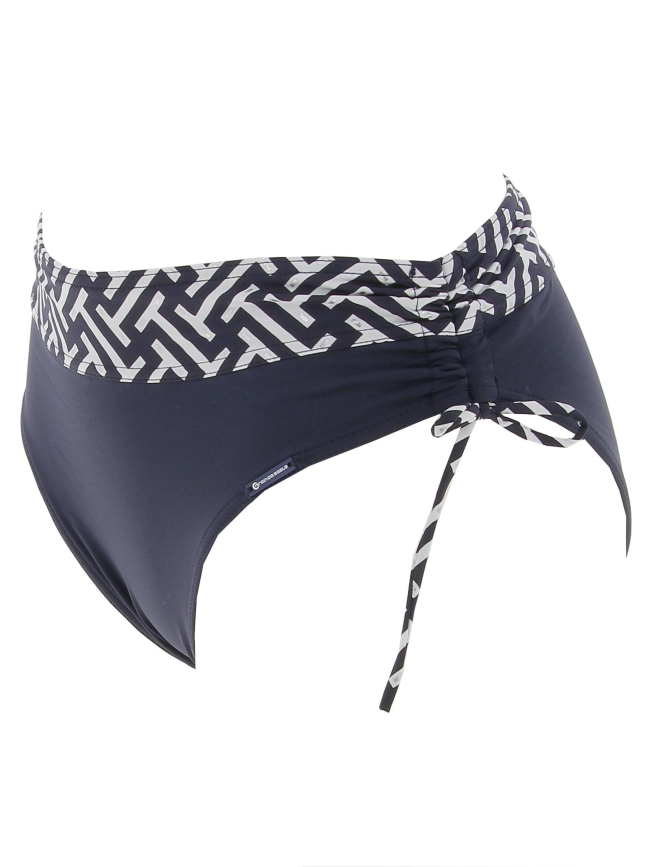 Maillot de bain 2 pièces zig zag bleu femme - Grain De Sable