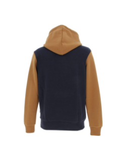 Sweat à capuche blocking marron homme - Jack & Jones
