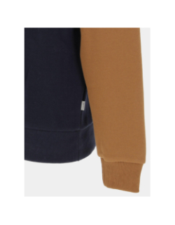 Sweat à capuche blocking marron homme - Jack & Jones