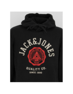 Sweat à capuche logo noir homme - Jack & Jones