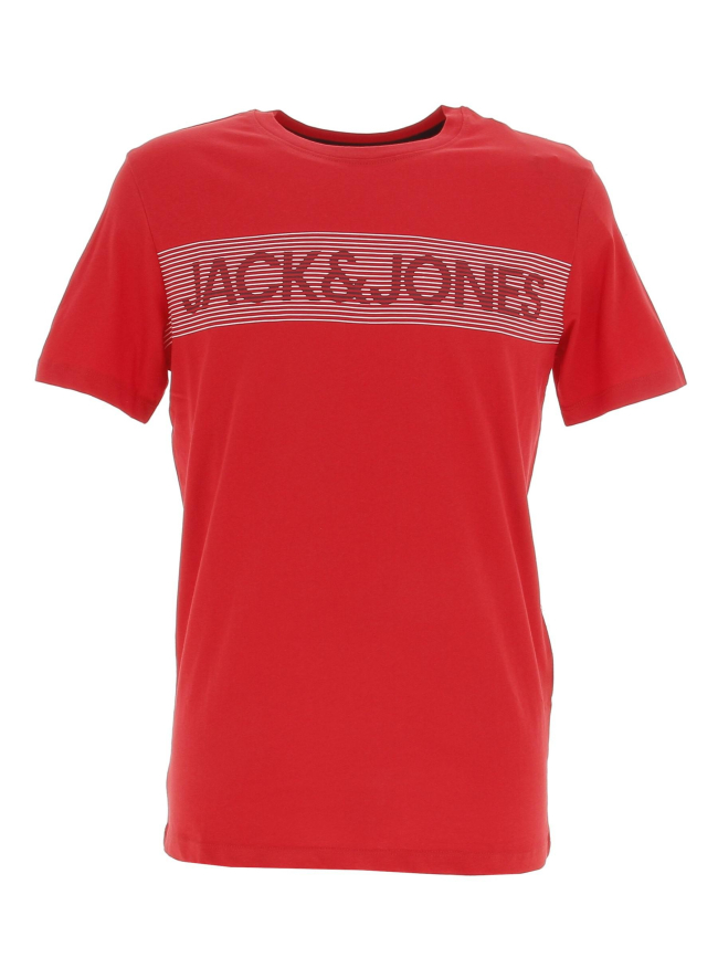 T-shirt corp logo rouge homme - Jack & Jones