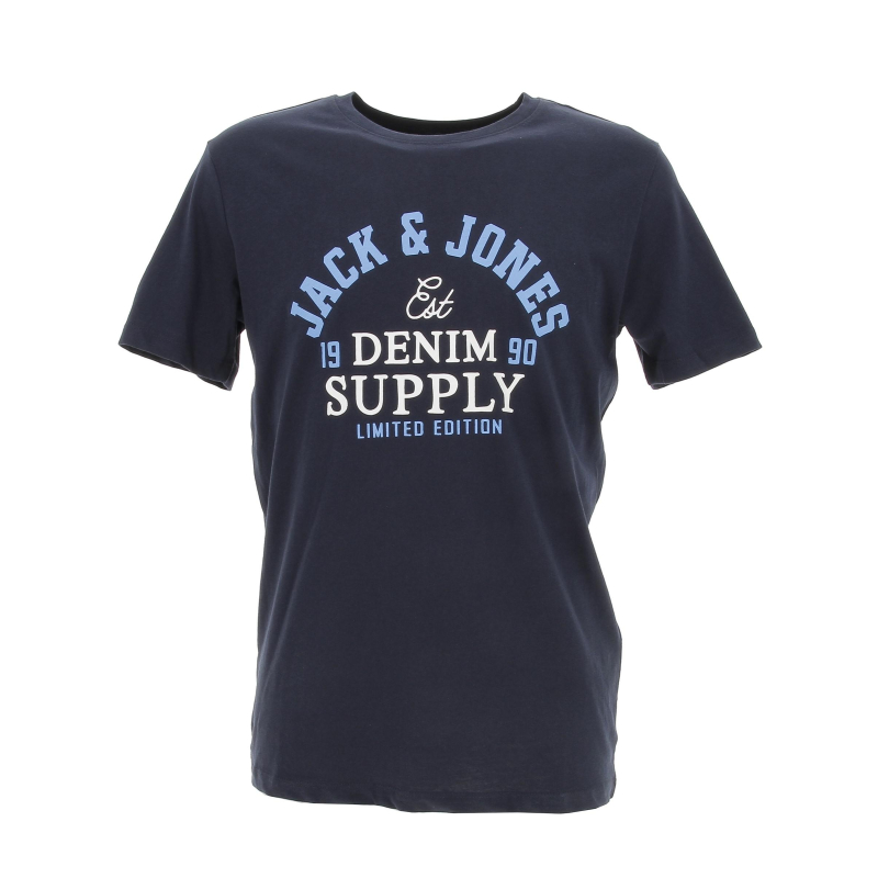 T-shirt logo bleu marine homme - Jack & Jones