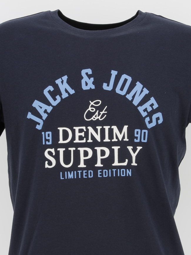 T-shirt logo bleu marine homme - Jack & Jones