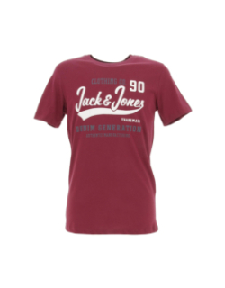 T-shirt logo bordeaux homme - Jack & Jones