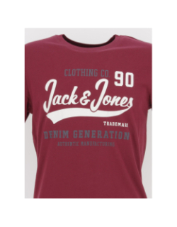 T-shirt logo bordeaux homme - Jack & Jones