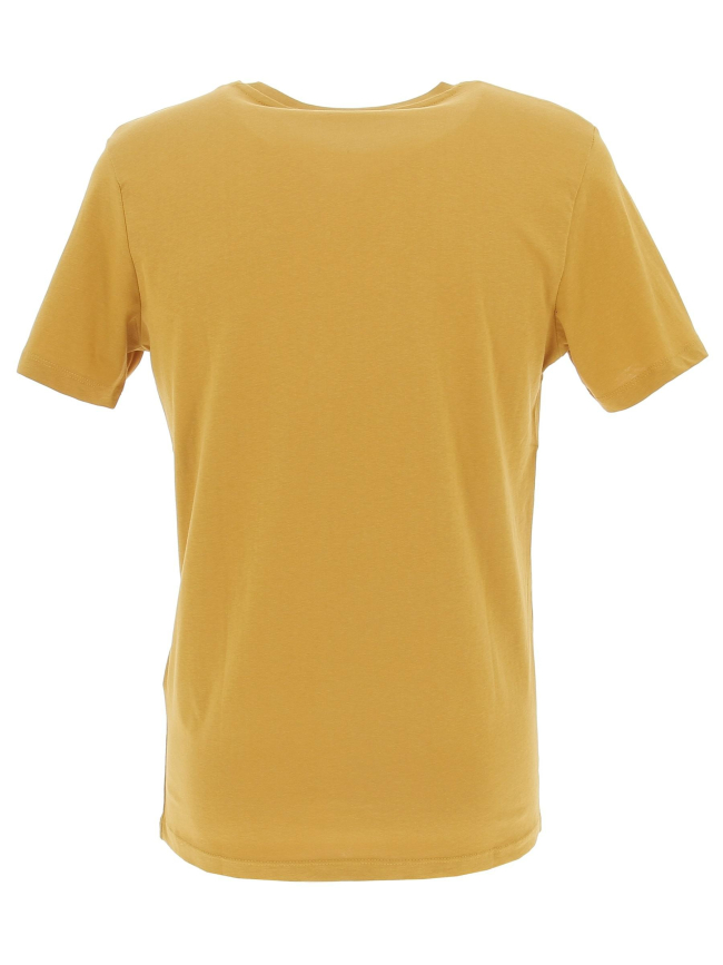 T-shirt logo jaune moutarde homme - Jack & Jones