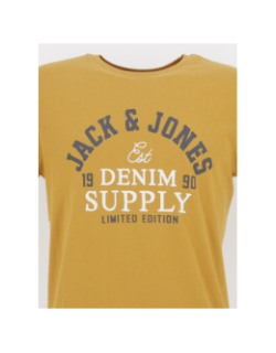 T-shirt logo jaune moutarde homme - Jack & Jones