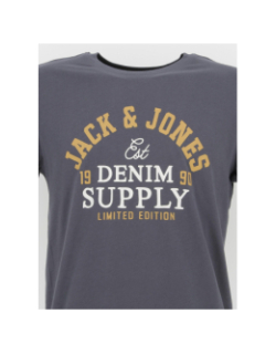 T-shirt logo gris anthracite homme - Jack & Jones