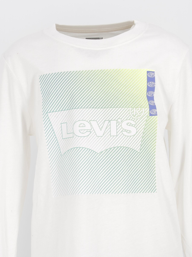 T-shirt manches longues neon gradient blanc garçon - Levi's