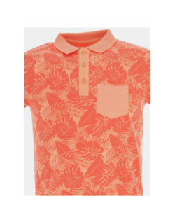 Polo player orange homme - La Maison Blaggio