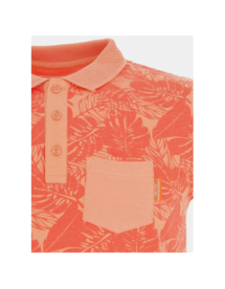 Polo player orange homme - La Maison Blaggio