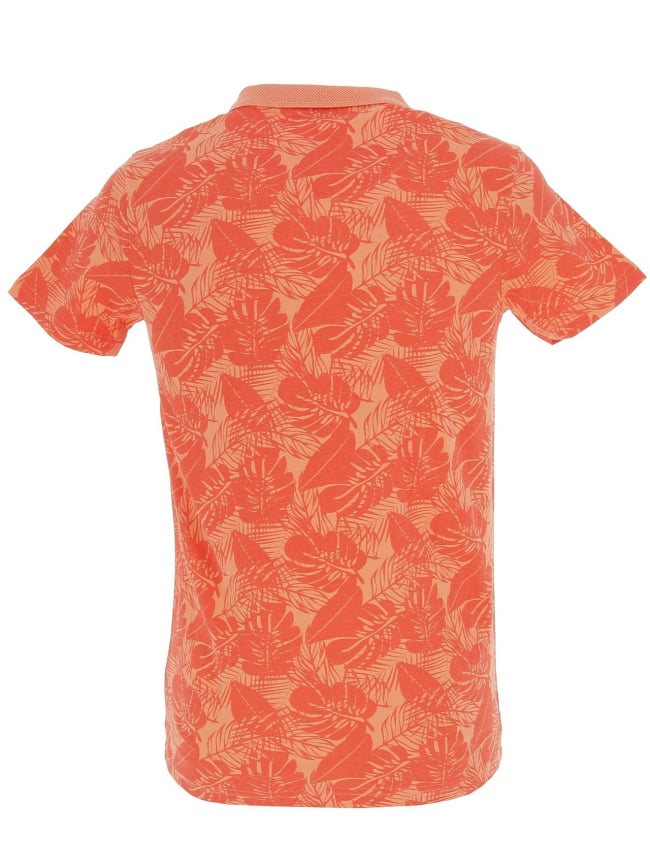 Polo player orange homme - La Maison Blaggio