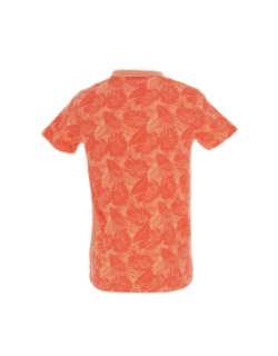 Polo player orange homme - La Maison Blaggio