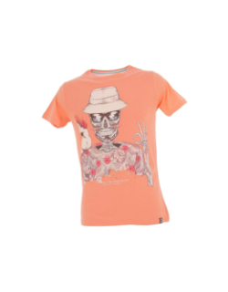 T-shirt modesto skull orange homme - La Maison Blaggio