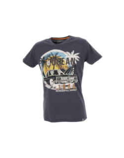 T-shirt melrose zebra bleu marine homme - La Maison Blaggio
