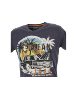 T-shirt melrose zebra bleu marine homme - La Maison Blaggio