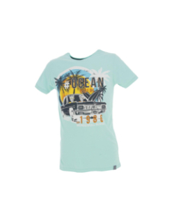 T-shirt melrose bay turquoise homme - La Maison Blaggio