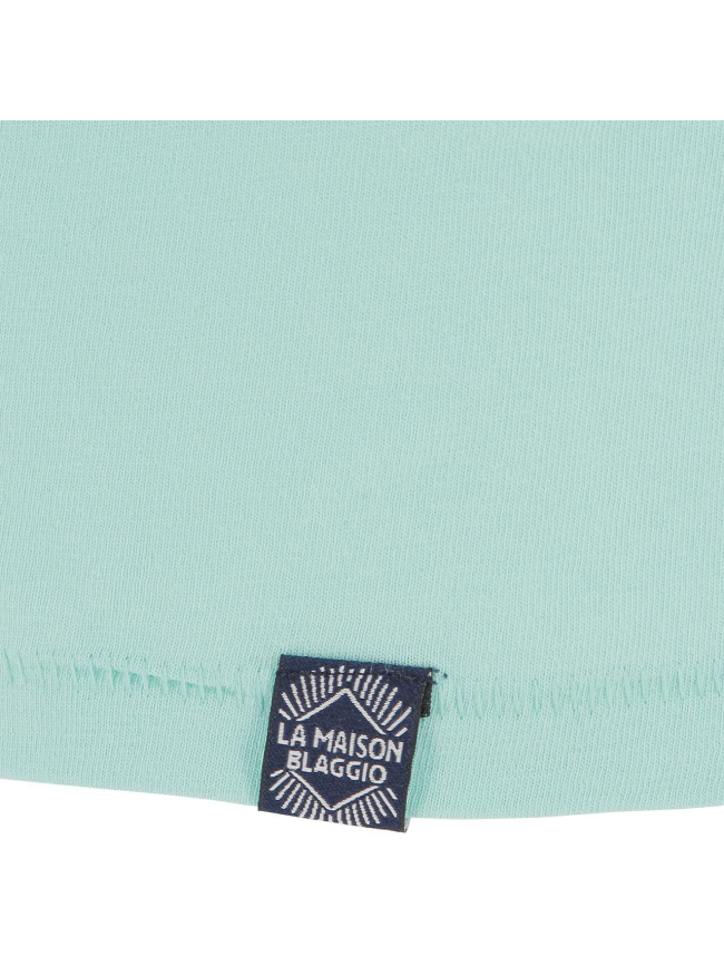 T-shirt melrose bay turquoise homme - La Maison Blaggio