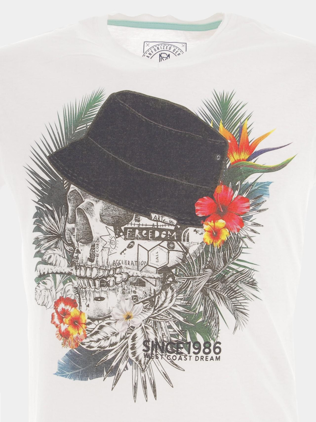 T-shirt mebano blanc homme - La Maison Blaggio