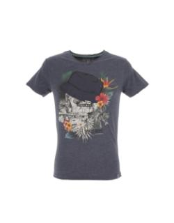 T-shirt mebano skull bleu marine homme - La Maison Blaggio