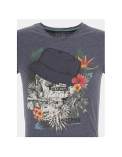T-shirt mebano skull bleu marine homme - La Maison Blaggio