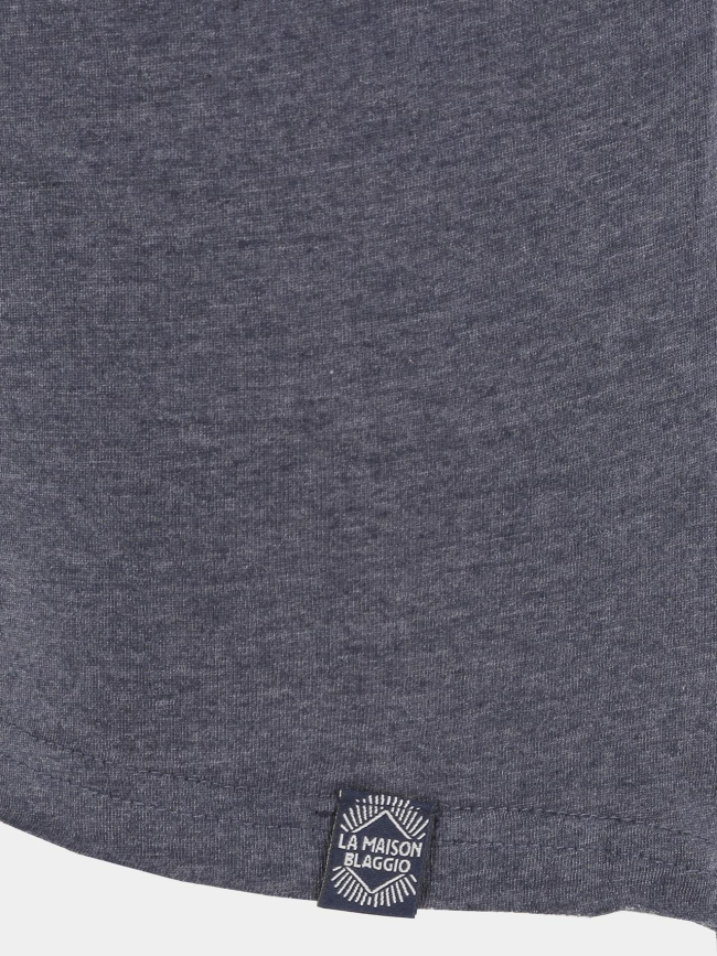 T-shirt mebano skull bleu marine homme - La Maison Blaggio