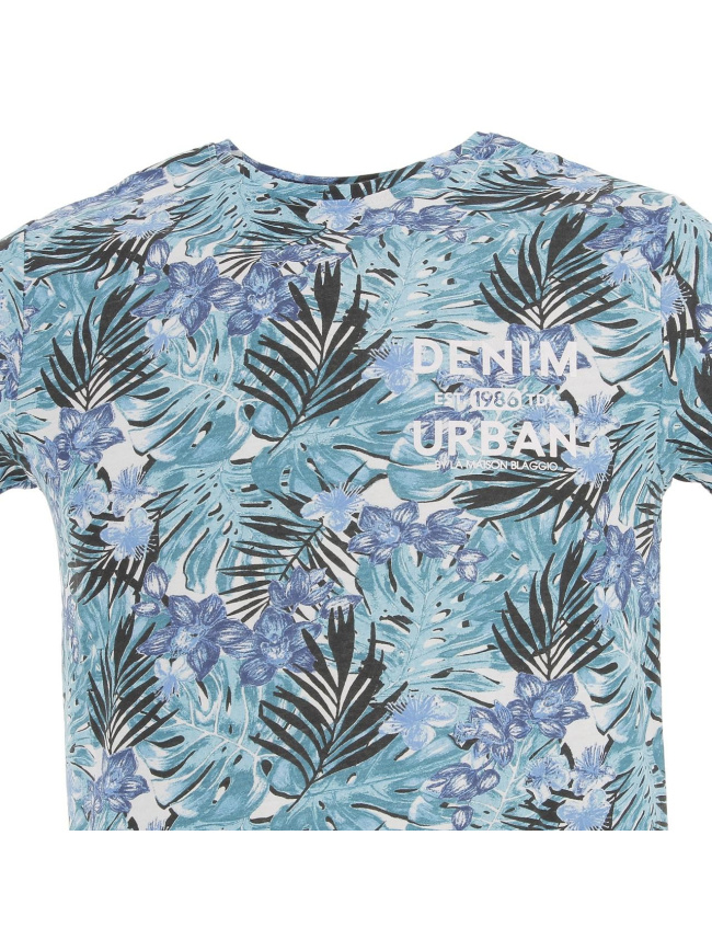 T-shirt molna bleu homme - La Maison Blaggio
