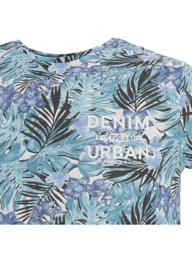 T-shirt molna bleu homme - La Maison Blaggio