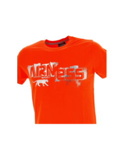 T-shirt logo sérigraphié subversive orange homme - Airness