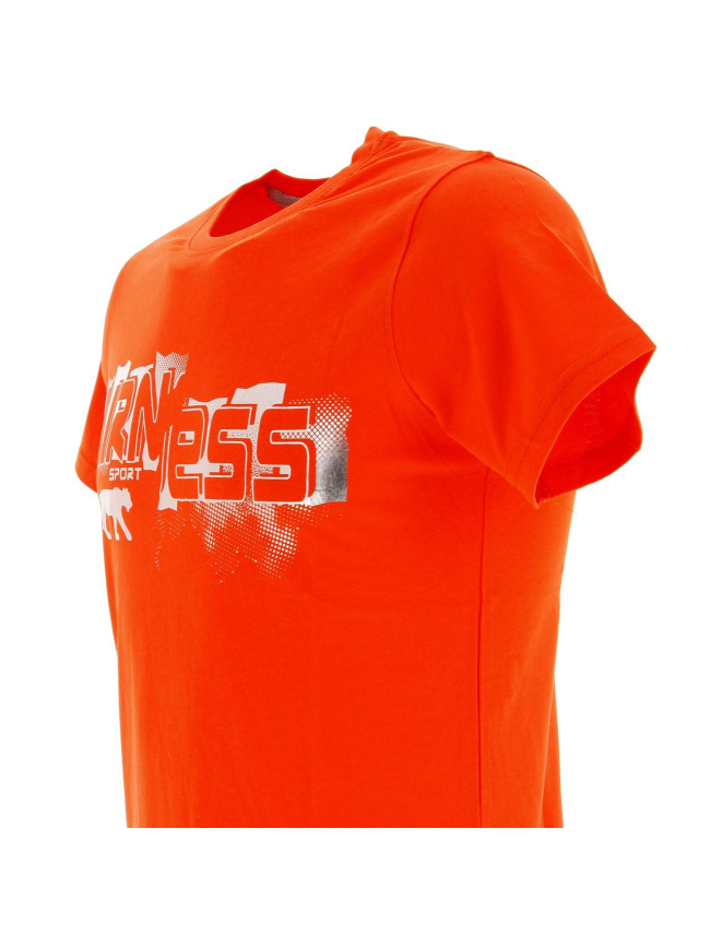 T-shirt logo sérigraphié subversive orange homme - Airness