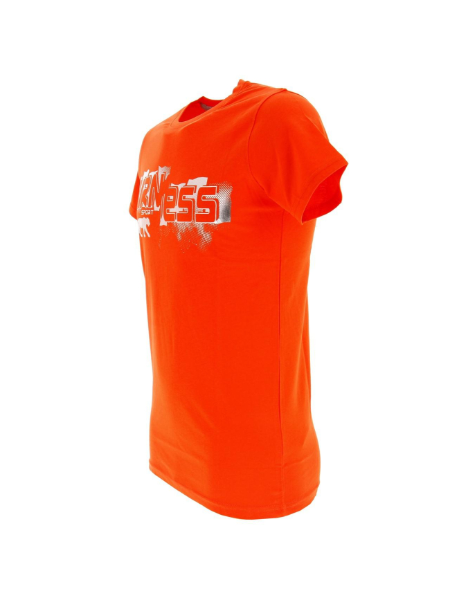 T-shirt logo sérigraphié subversive orange homme - Airness