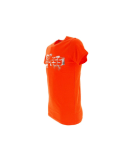 T-shirt logo sérigraphié subversive orange homme - Airness