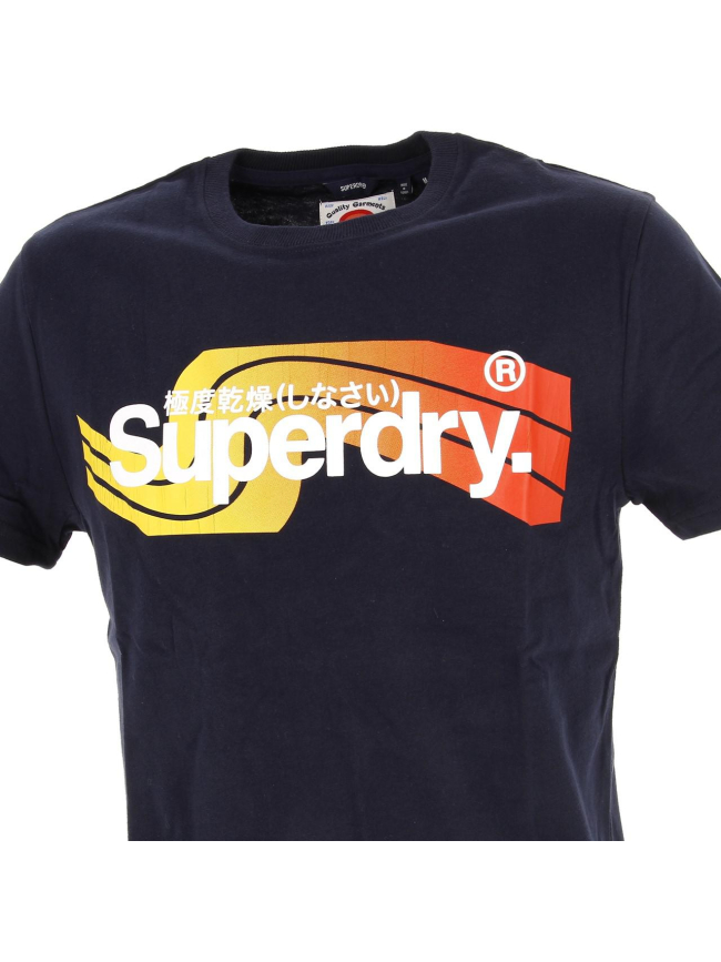 T-shirt cali bleu marine homme - Superdry